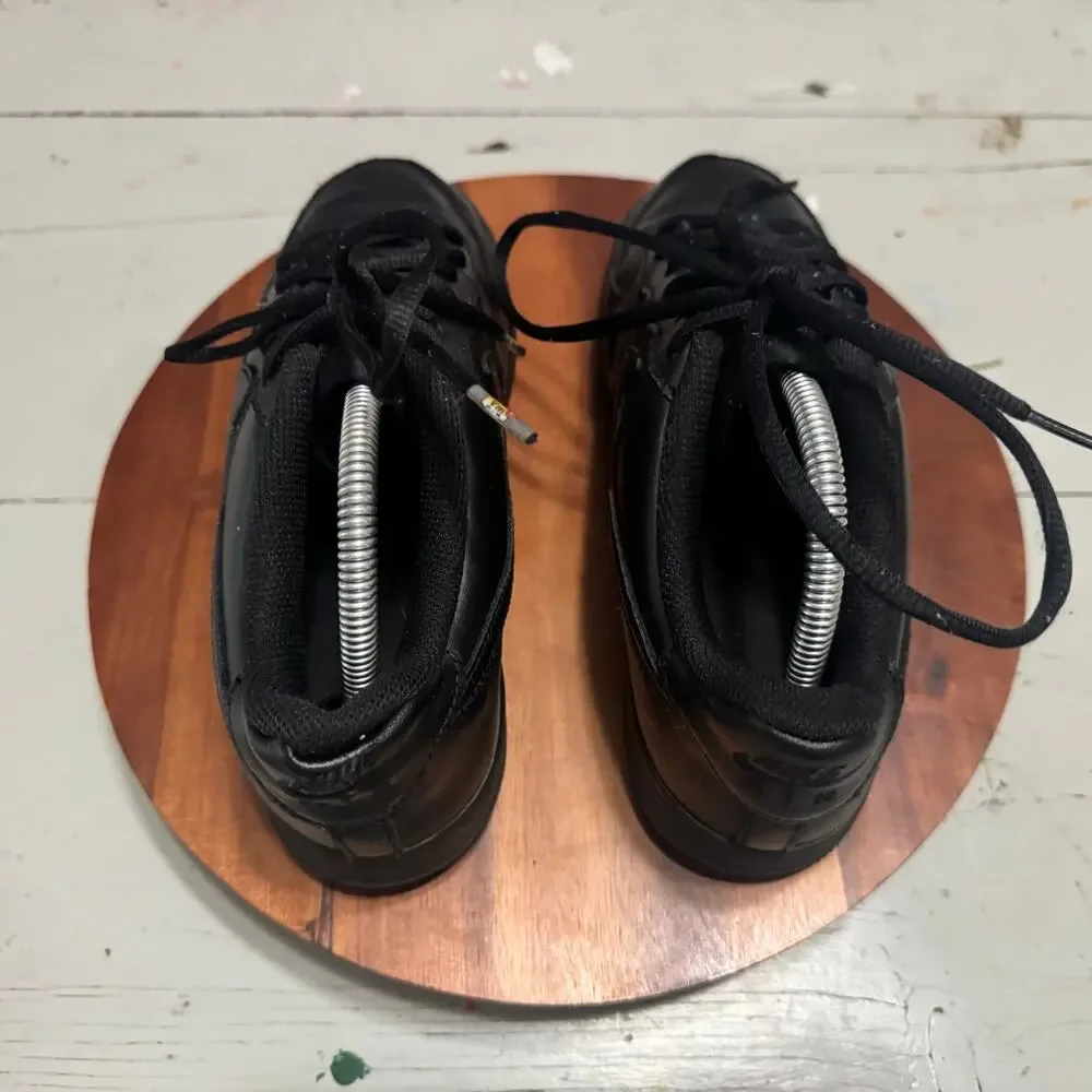 Nike Air Force 1 Low Triple Black Youth Size 6.5 Sneaker Shoes 314192-009